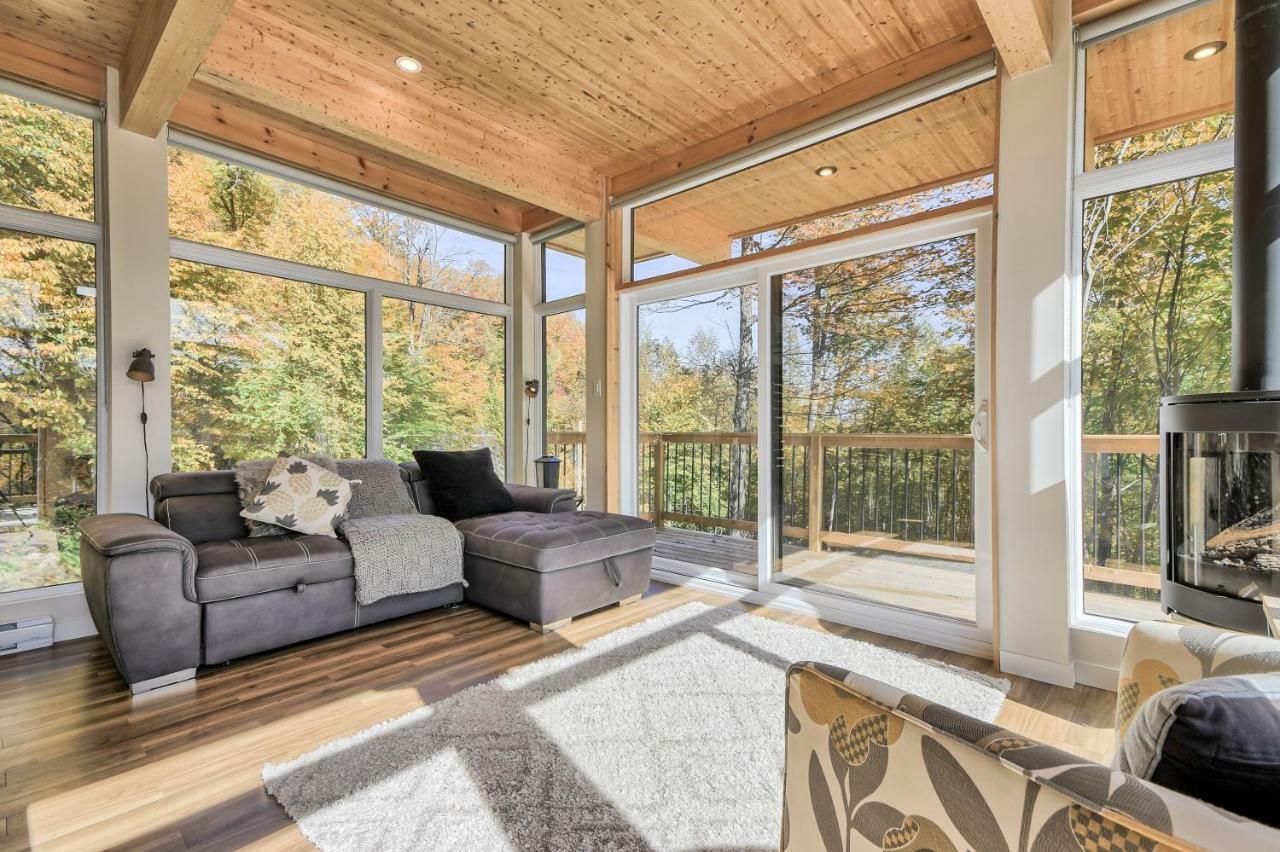Modern Chalet With Mountain And Lake View By Reserver.Ca Sainte-Adele Exterior photo