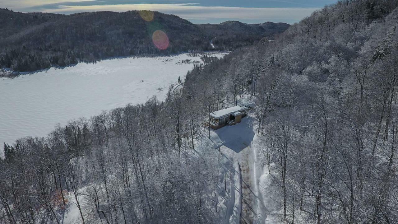 Modern Chalet With Mountain And Lake View By Reserver.Ca Sainte-Adele Exterior photo